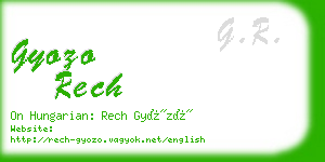 gyozo rech business card